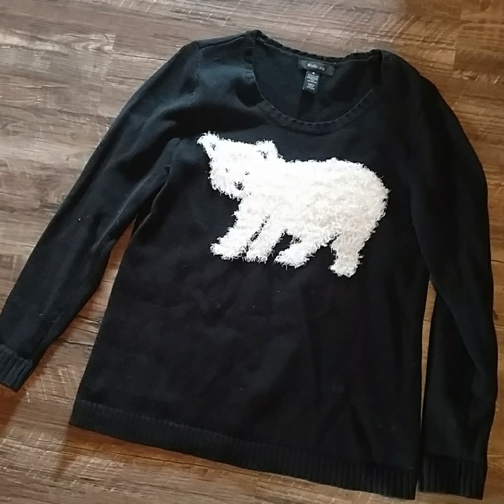 Fuzzy bear sweater